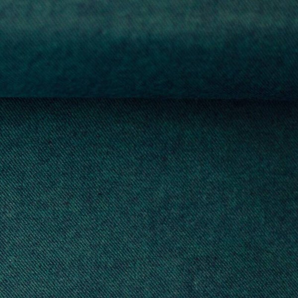 Flanell petrol meliert