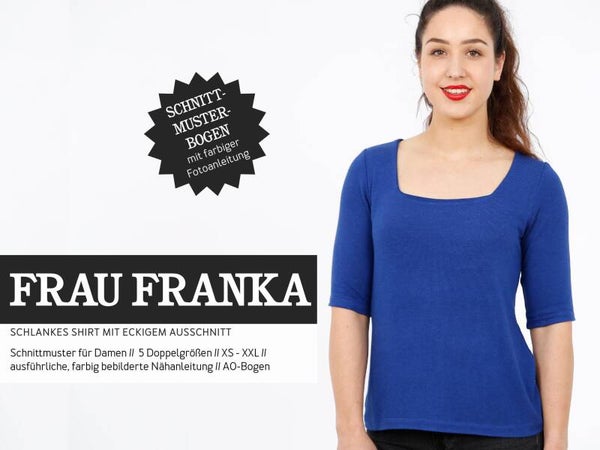 Shirt, FRAU FRANKA, Papierschnitt Studio-Schnittreif
