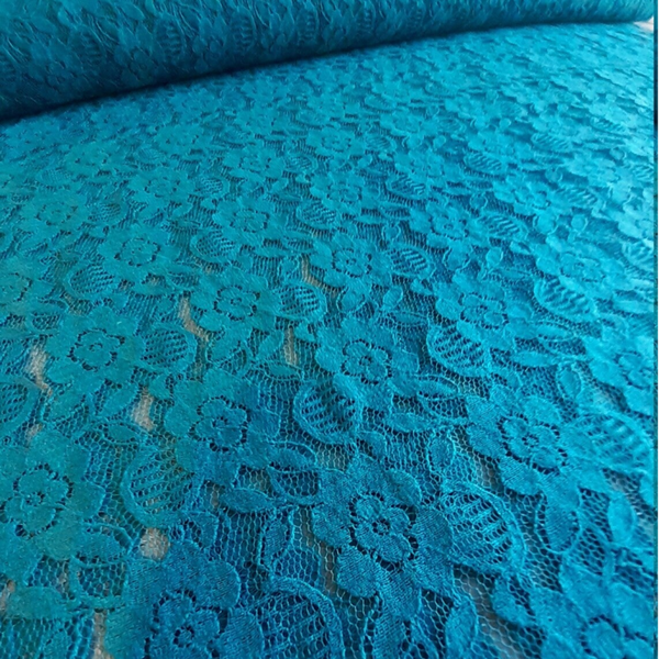 Spitze türkis "Lace" von Swafing
