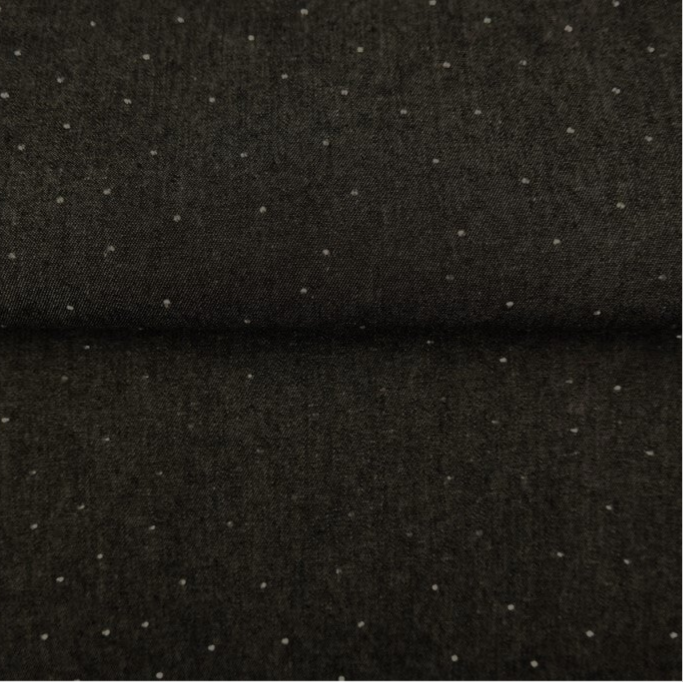 Jeansstoff Strass anthrazit