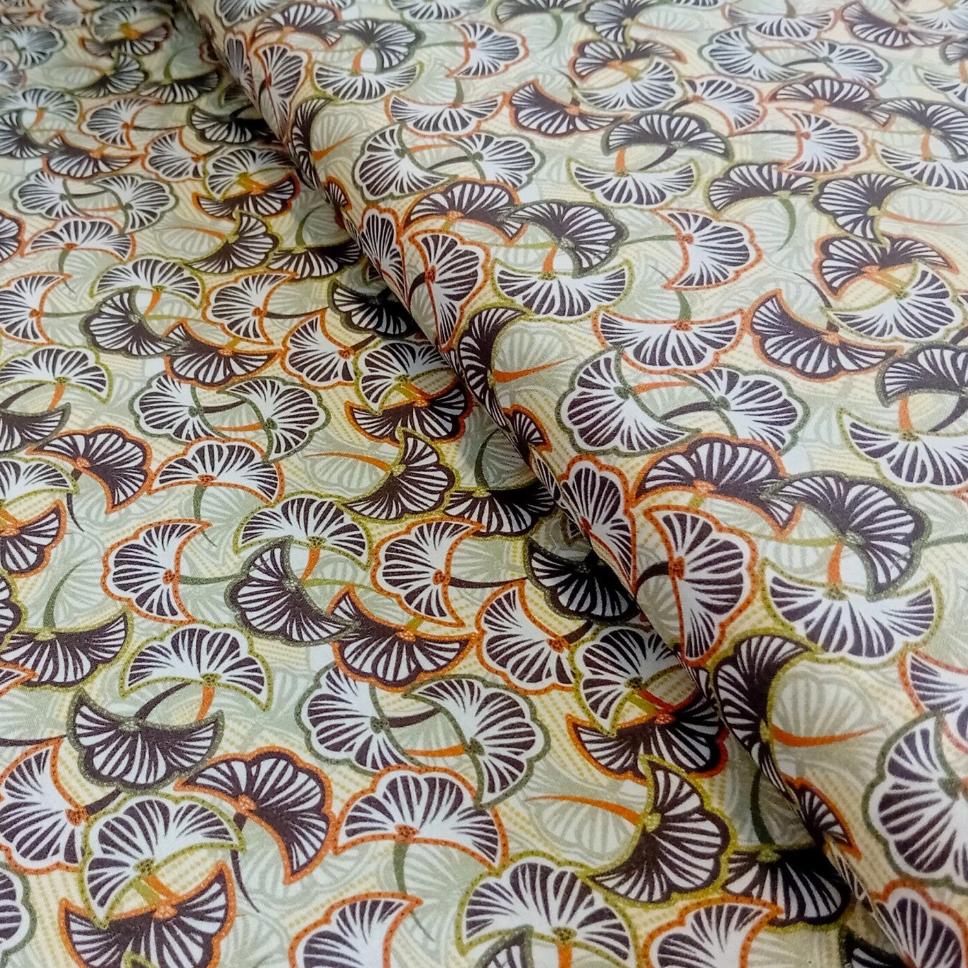 Baumwollstoff Gingko