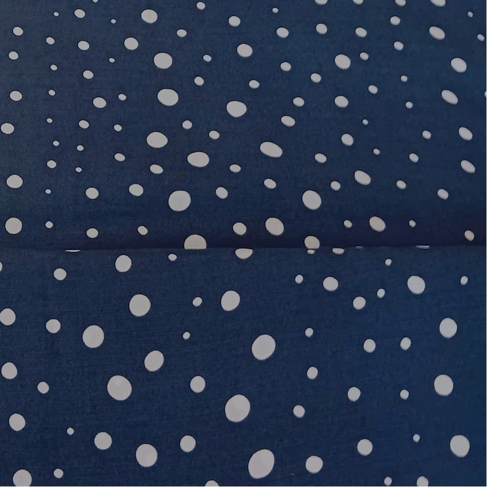 Viskosecrêpe Dots blau