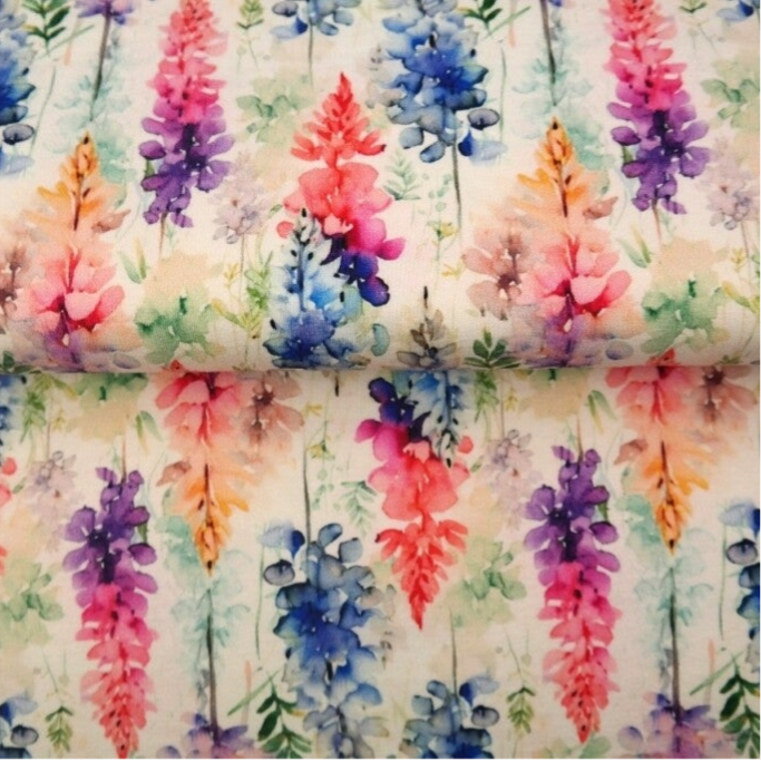 Baumwolljersey ''Purple Loostrife''