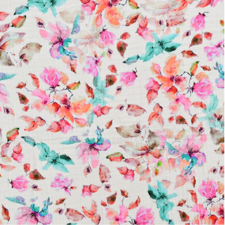 Musselin ( Double Gauze) floral