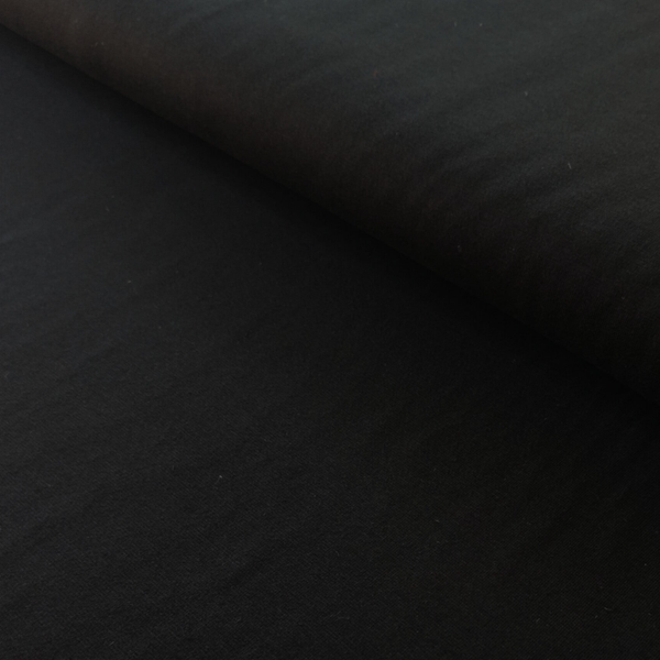 Viskosejersey Uni Schwarz