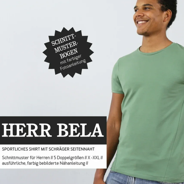 Shirt Herr BELA, Papierschnitt Studio-Schnittreif Herren