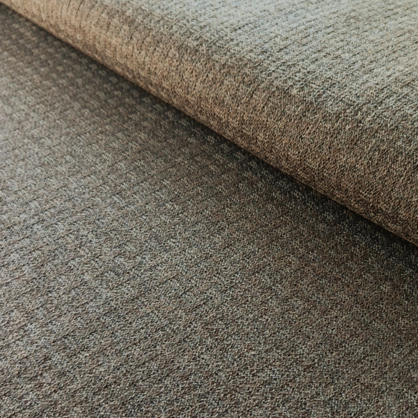 Strickstoff Doppelgewebe Graubraun