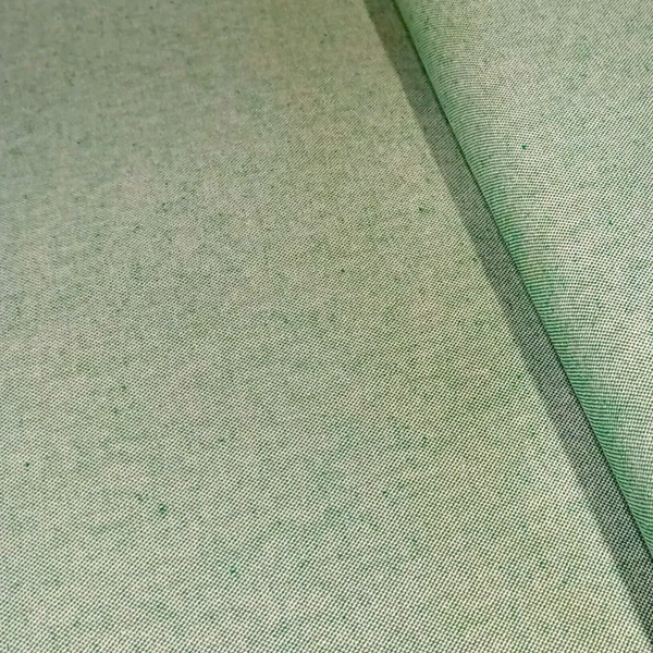 Canvas im Chambray-Look Grün