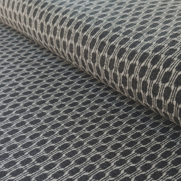 Baumwollstrick Grafisch Grau