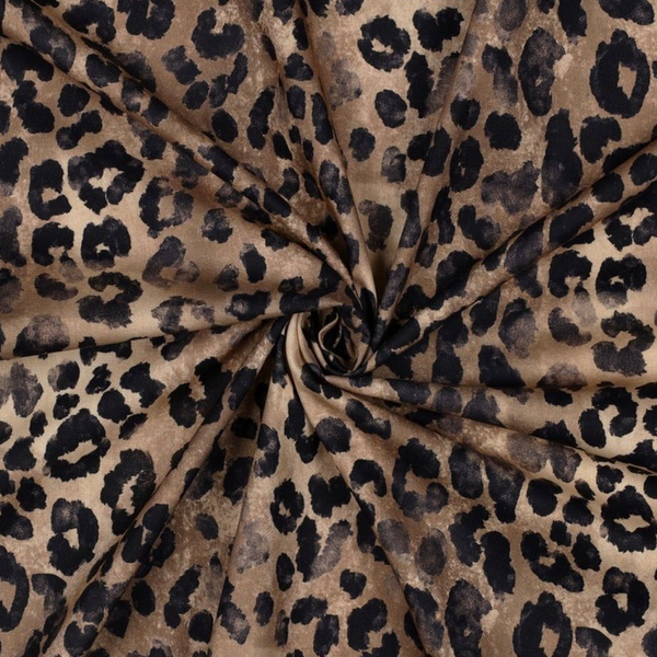 Baumwoll- Viskose Leopard
