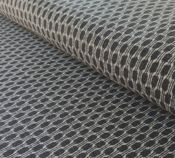 Baumwollstrick Grafisch Grau