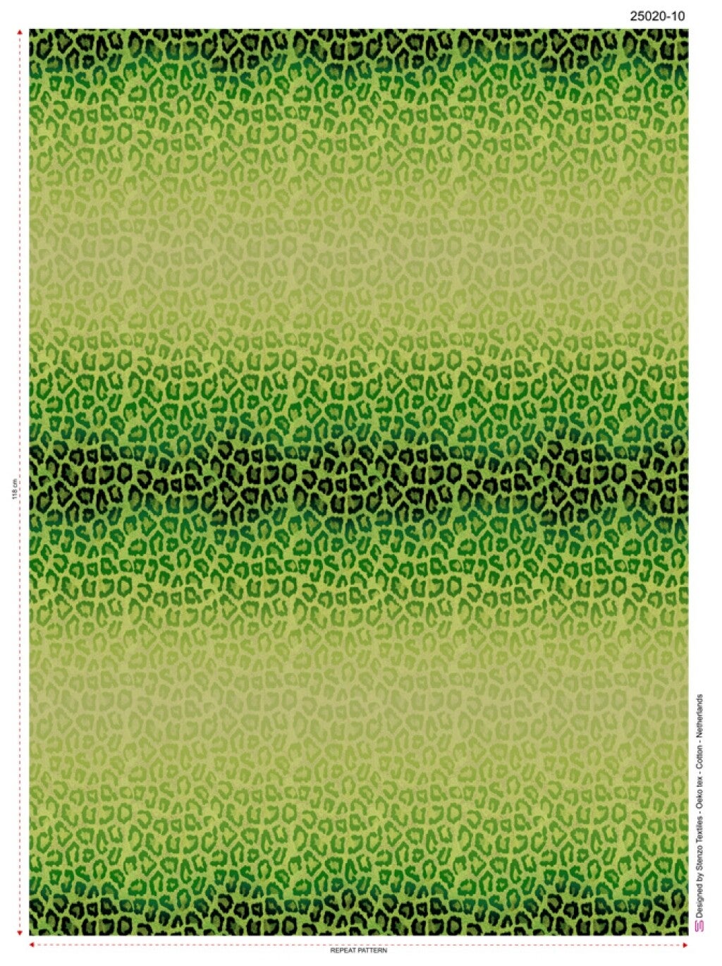 Jersey Gradient leopard grün