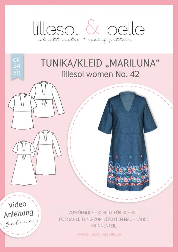 Lillesol Schnittmuster Tunika/Kleid "Mariluna" women No.42