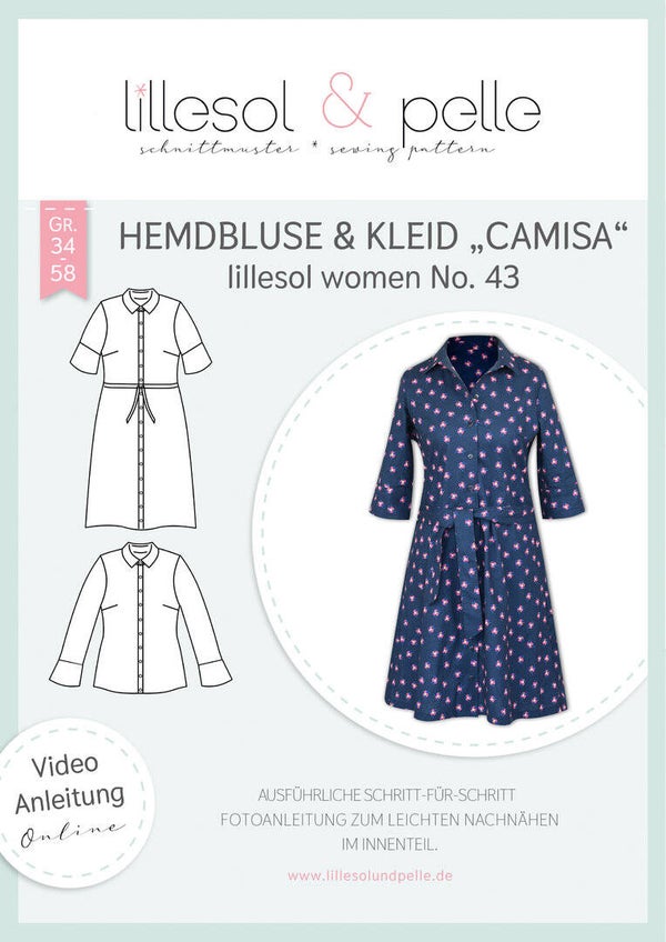 LIllesol Schnittmuster Hemdbluse & Kleid "Camisa" women No.43