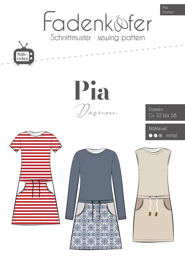 Schnittmuster Kleid Pia Damen Fadenkäfer
