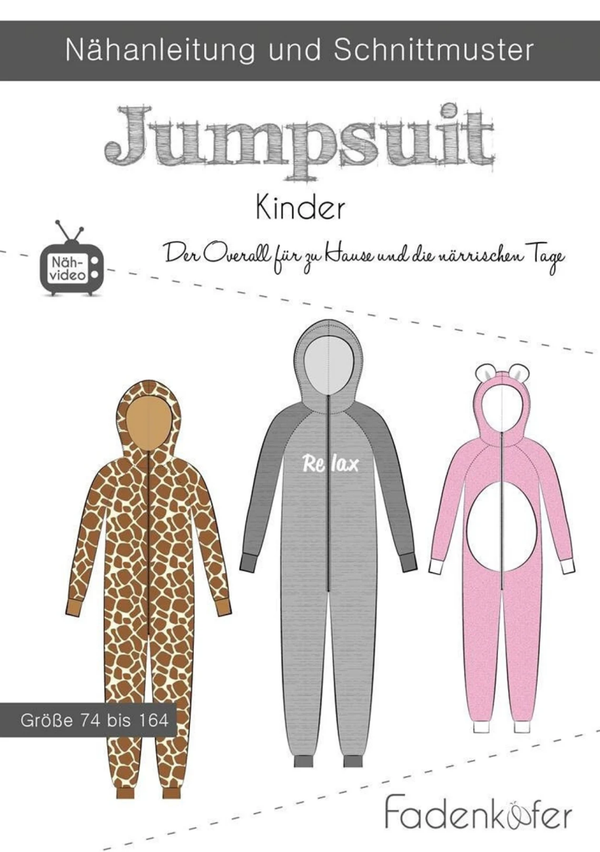 Schnittmuster Jumpsuit Kinder Fadenkäfer