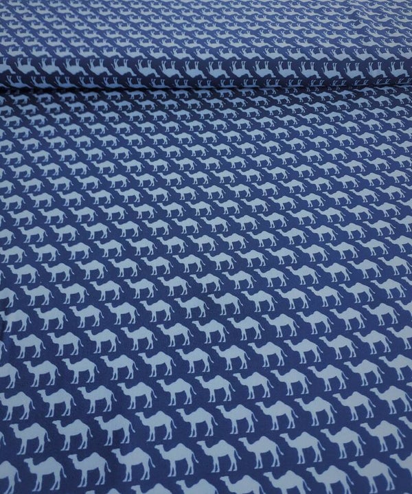 Viskosestoff  Kamele blau "dromedary by lycklig design"