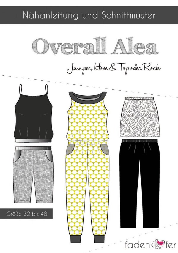 Schnittmuster Overall Alea Damen von Fadenkäfer