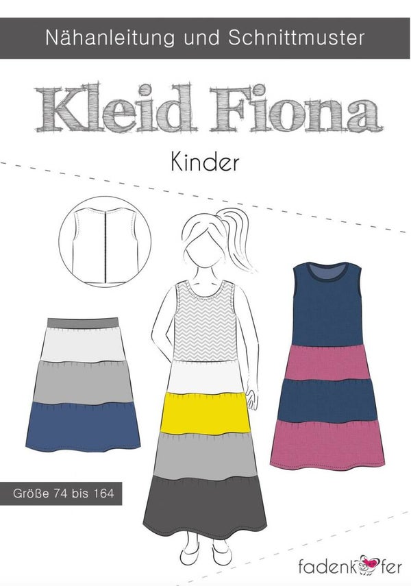 Schnittmuster Kleid Fiona Kinder von Fadenkäfer