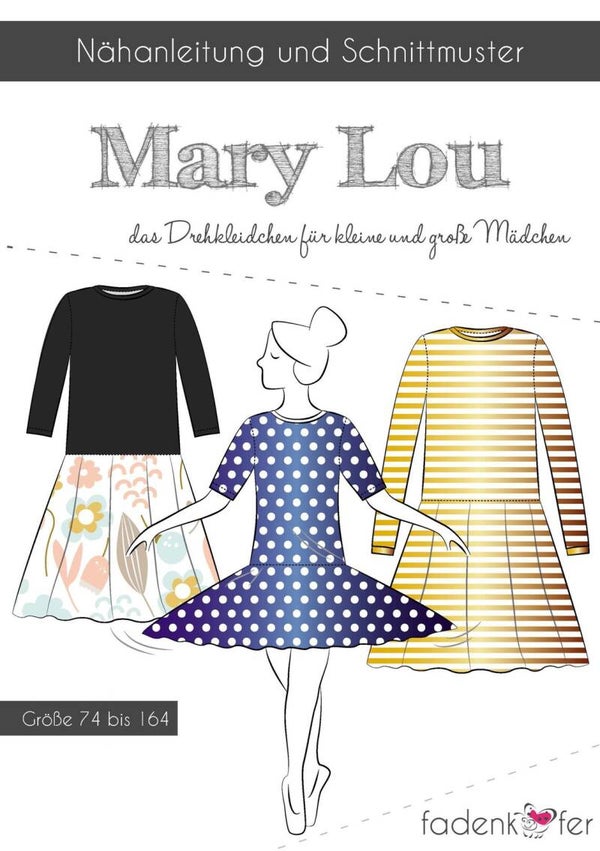 Schnittmuster Kleid Mary Lou Kinder Fadenkäfer