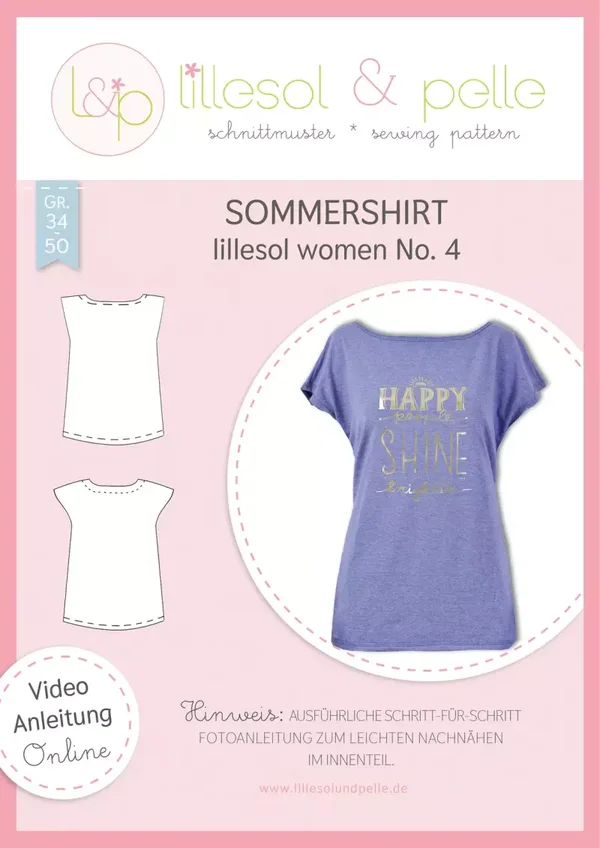 Schnittmuster Sommershirt lillesol women No. 4