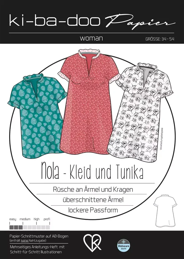 Papierschnitt Nola - Kleid und Tunika von Ki-ba-doo