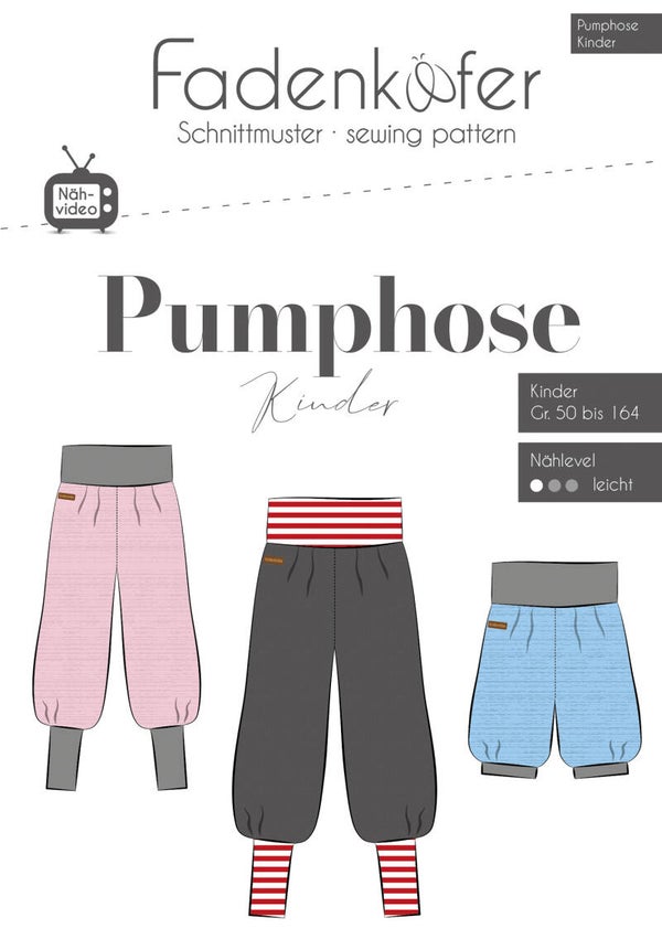 Fadenkäfer Schnittmuster Pumphose Kinder
