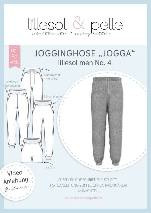 Lillesol Schnittmuster Jogginghose "Jogga" men No. 4