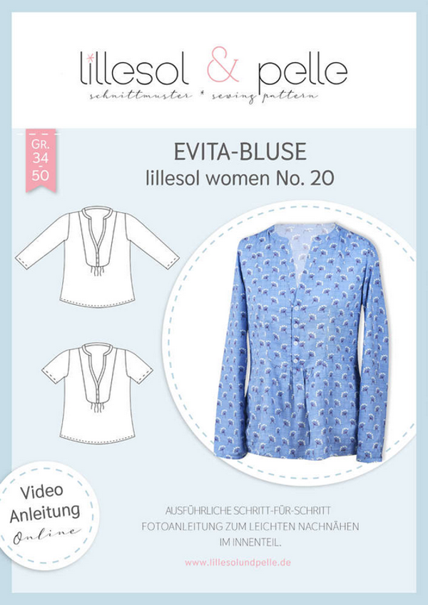 Lillesol Schnittmuster Evita-Bluse women No.20