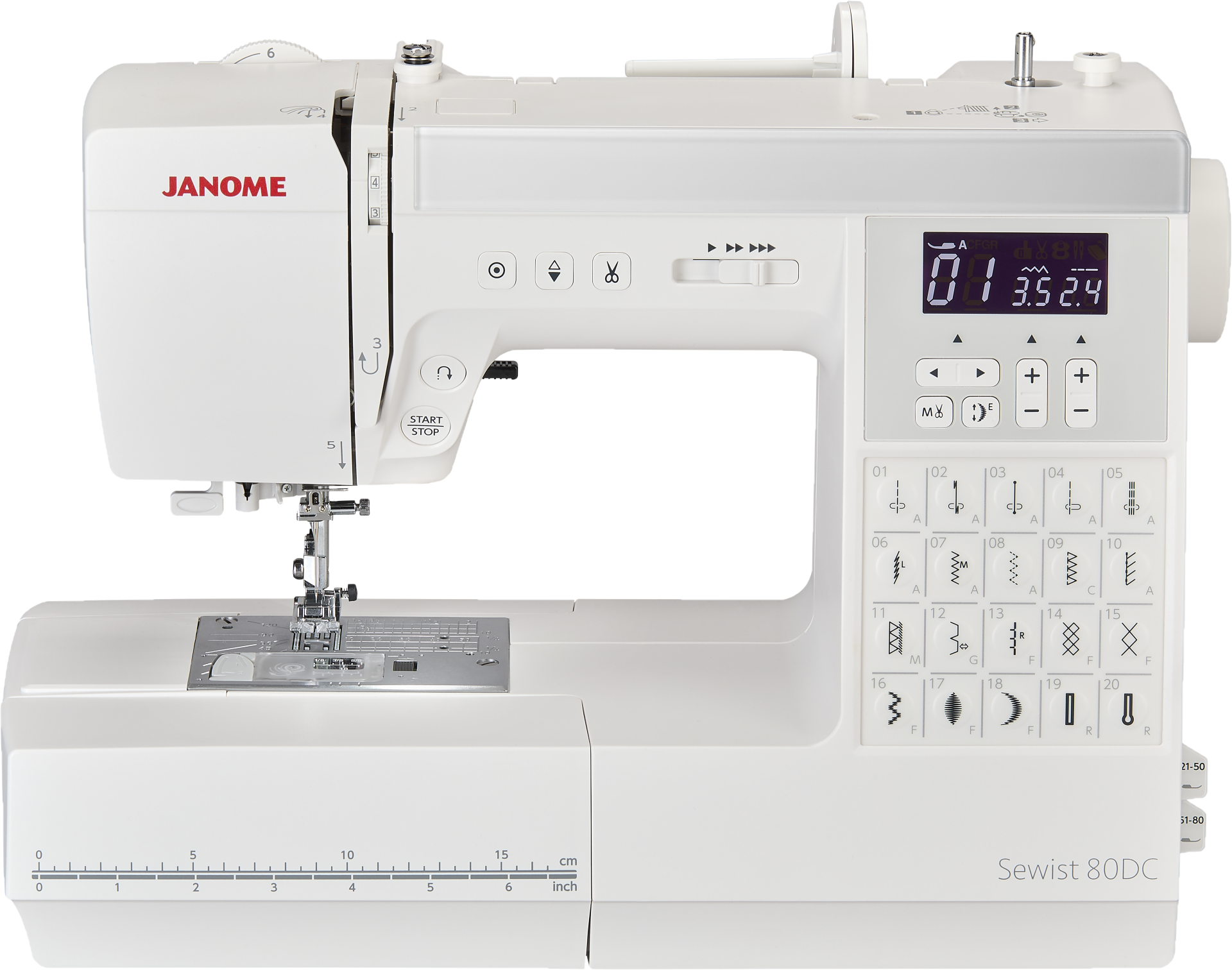 Janome Sewist 80DC – Komfortable Computernähmaschine für höchste Ansprüche!