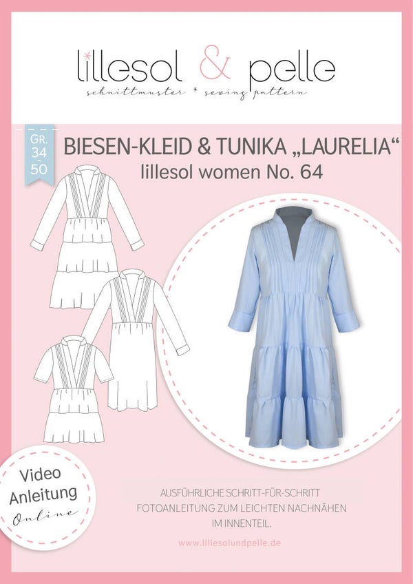 Schnittmuster Bliesen-Kleid & Tunika "Laurelia" lillesol women No.64