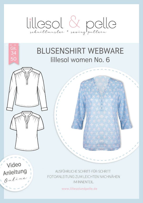 Lillesol Schnittmuster Blusenshirt Webware women No.6