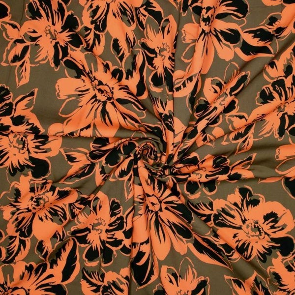 Viskosestoff Big Flowers