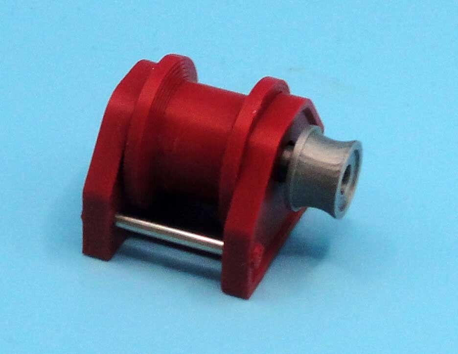 Lier type A met enkele rollers, extra brede drum met een diameter van 20mm,  breedte 14.5 mm, met rem