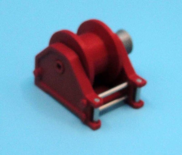 Lier type B met dubbele rollers, drum diameter 24mm, breedte 15 mm, met rem