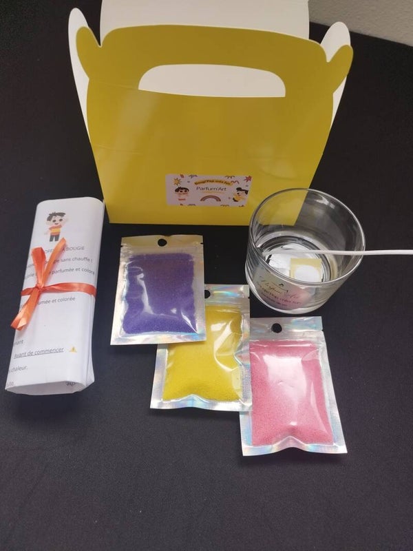 Coffret enfants "Bougi'pop créa fun" senteur Confiture de lait.