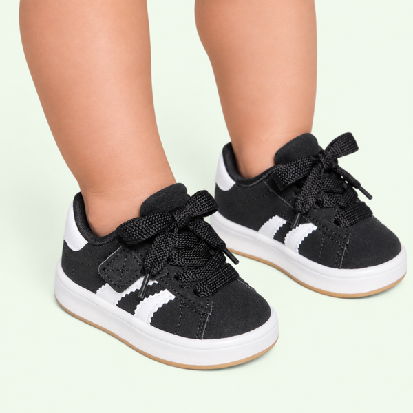 Retro vrijetijds sneakers met klittenband