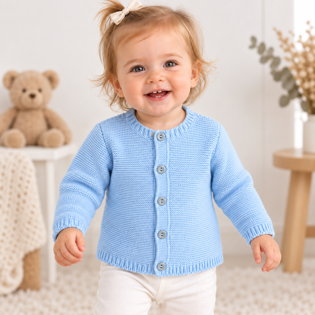 Baby vestje van katoentricot,