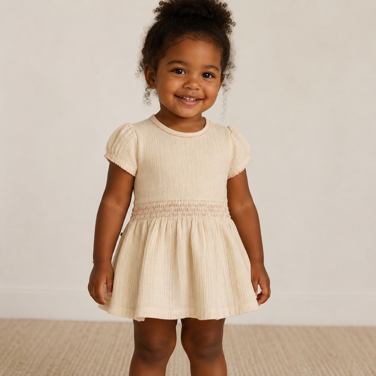 Woven Dress Gold Glitter