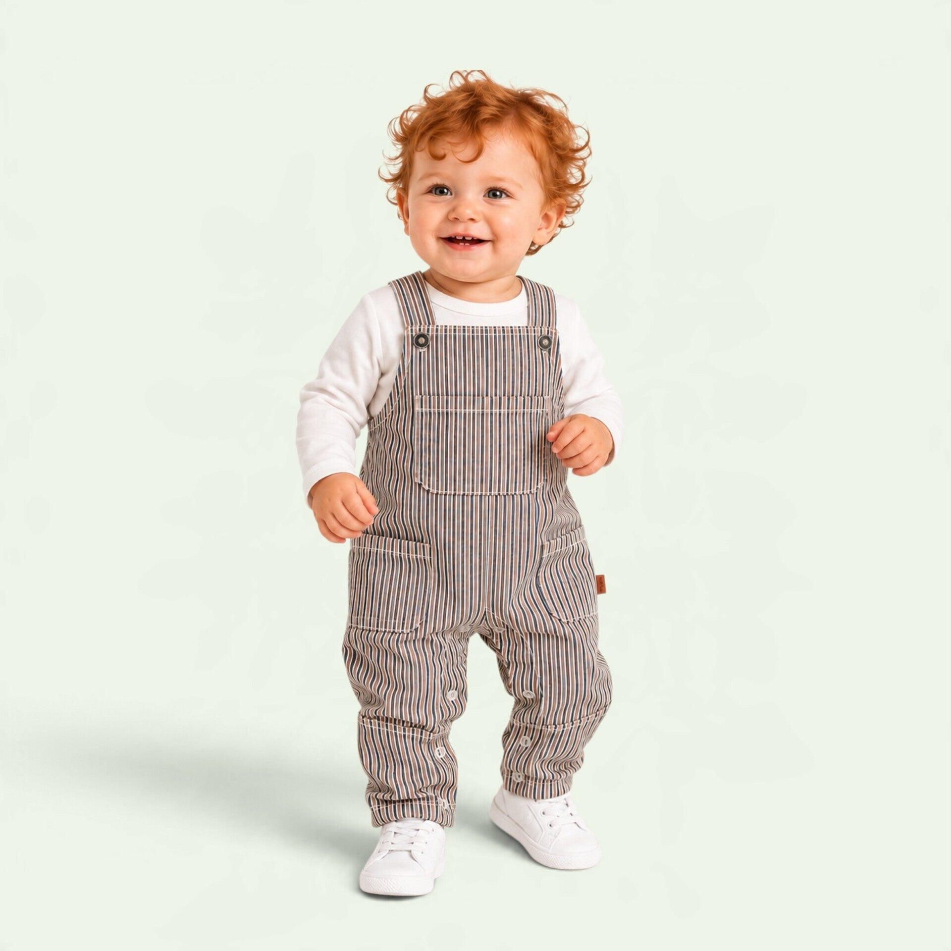 Dungaree Stripes Whisper White