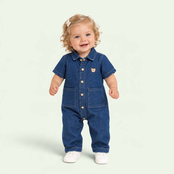 Baby Beer Spijkerromper