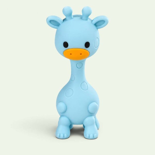 Siliconen rammelaar en bijtring, giraffe