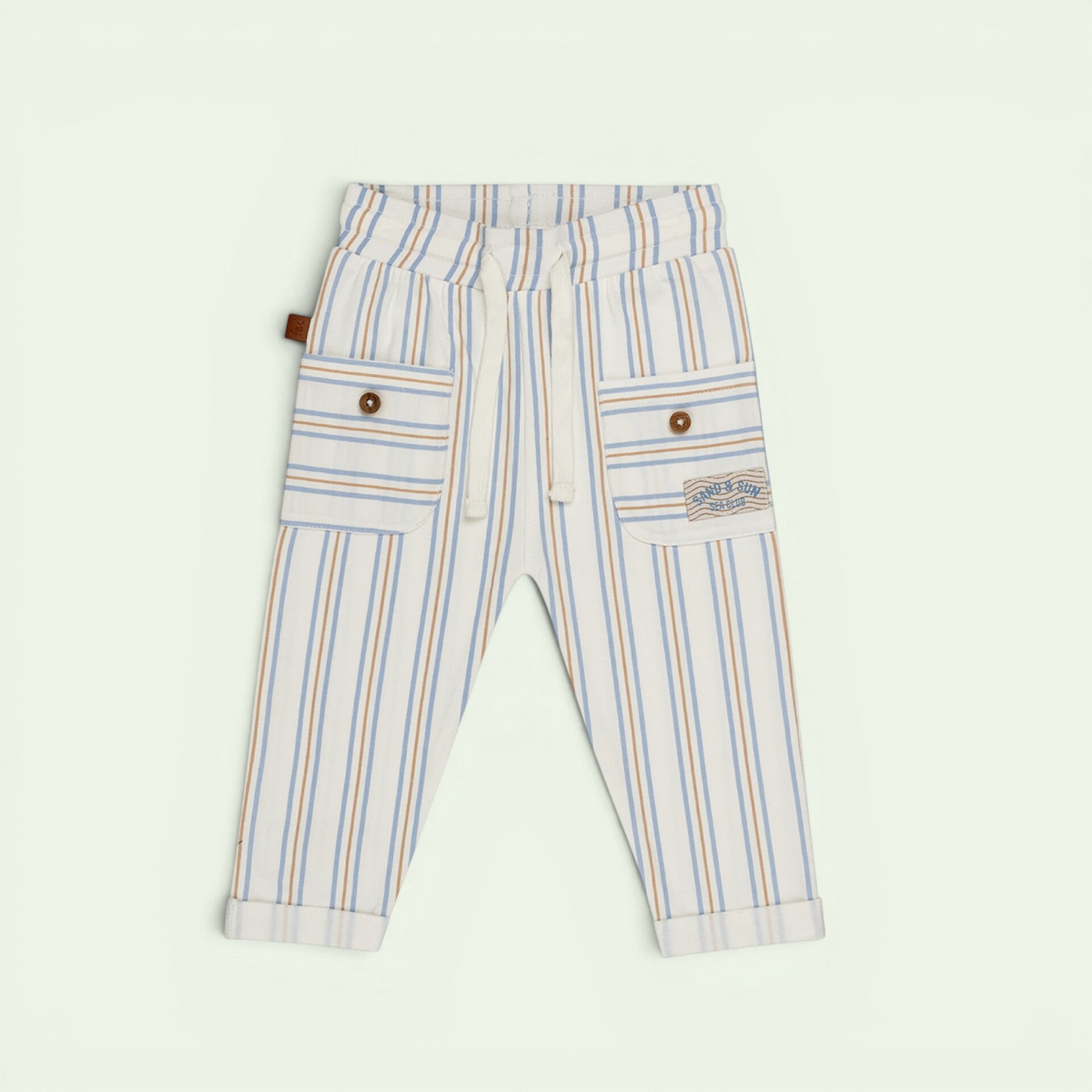 Printed Striped Pant White Alyssum