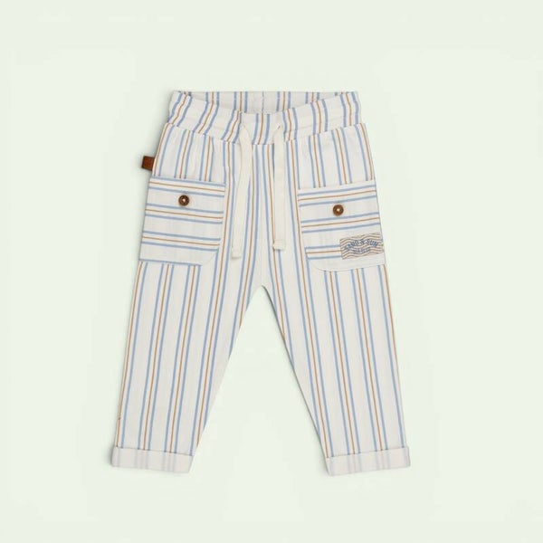 Printed Striped Pant White Alyssum