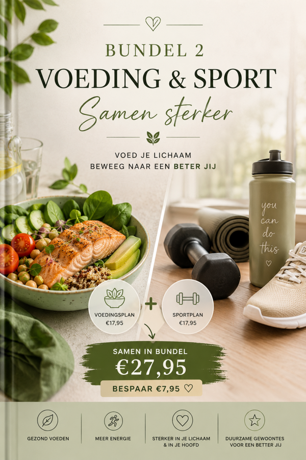 Bundel 2 (je ontvangt sport en voeding samen)