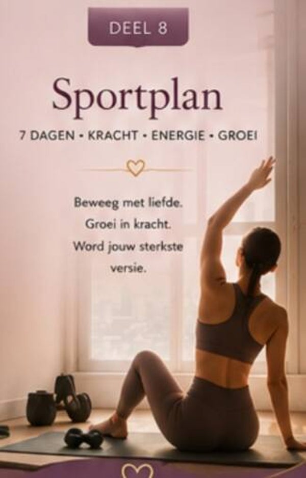 "7 daagse sport plan"