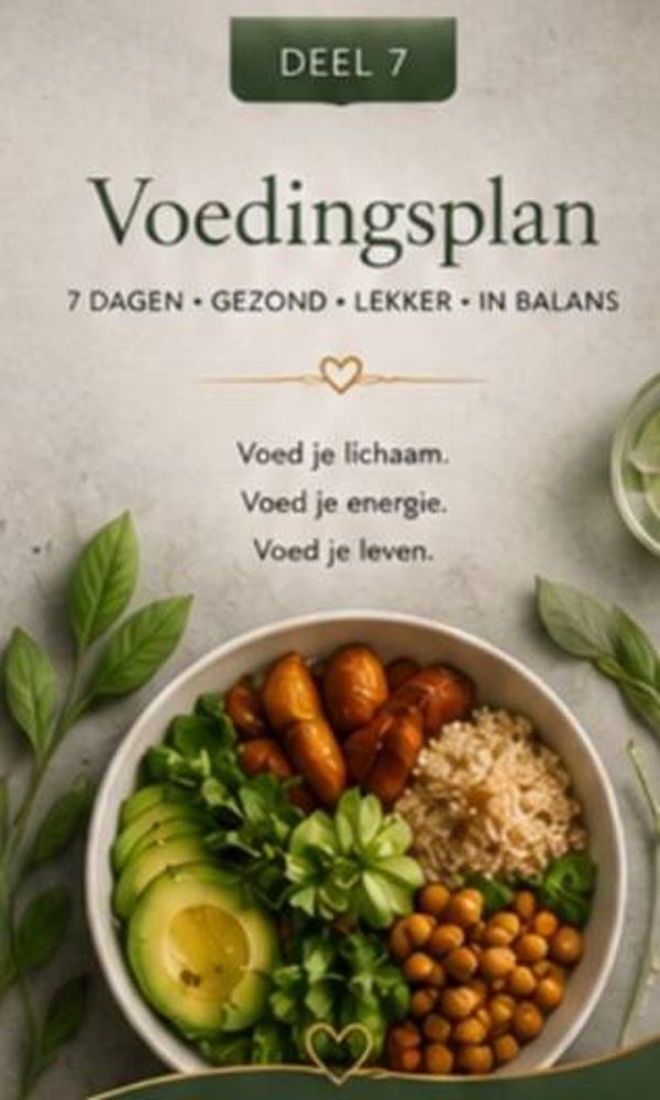 "7 daagse voedings plan"