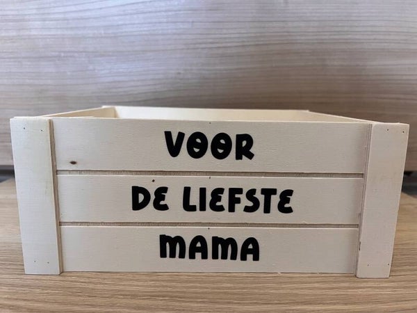 Houten kistje "Voor de liefste mama"