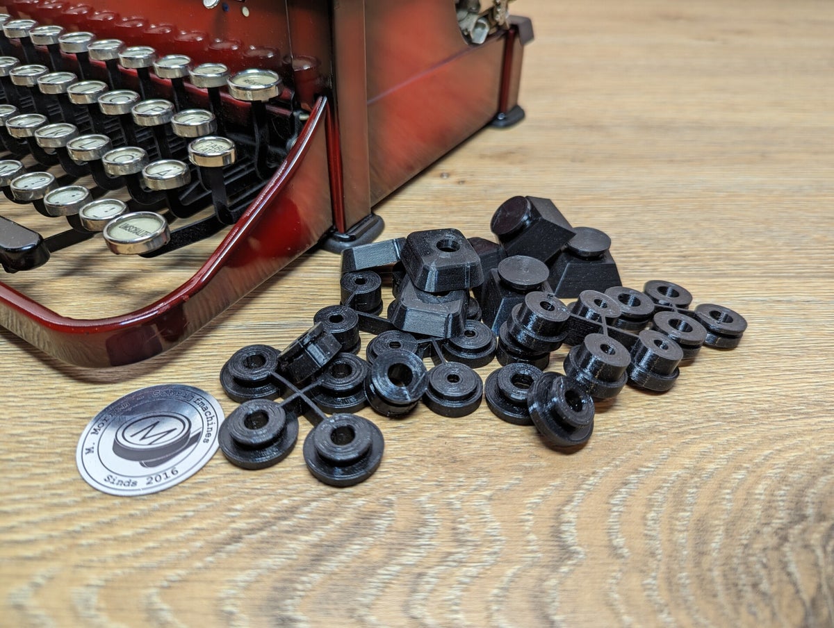 Typewriter Rollers, Spacers and Bumpers / Shop | M. Morren ...