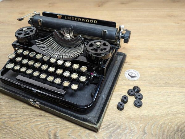 Underwood 3 Bank Typewriter Case Feet and Spacers
